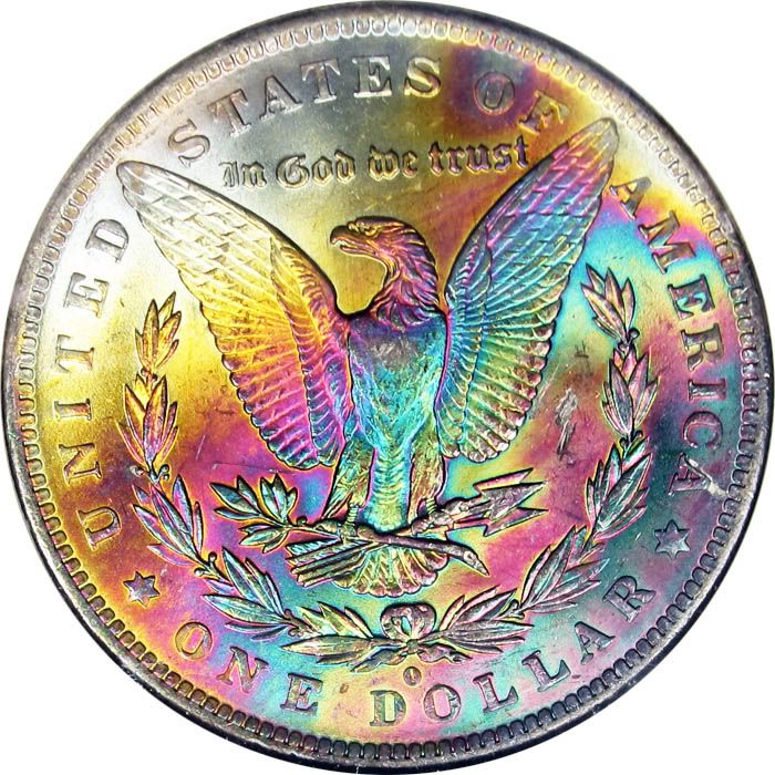 why are rainbow toned coins more valuable Coin Talk